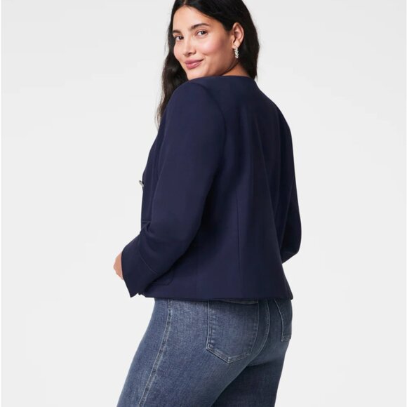 NWT Spanx Lady Jacket Navy Blue 1X - Picture 3 of 8